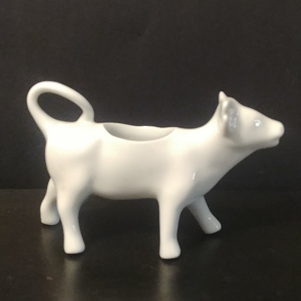 Apilco White Porcelain Cow Creamer